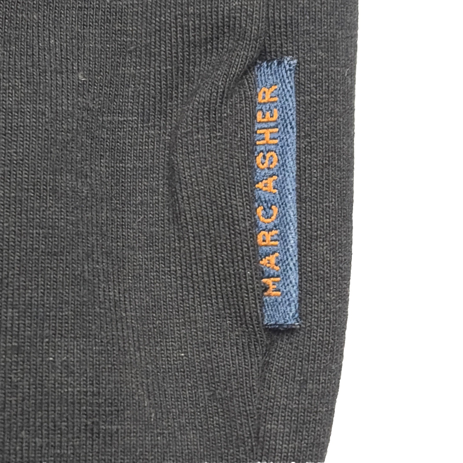 NWT Marc Asher Men’s Shirt Small Black Blue Short Sleeve Zipper gallery