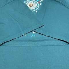 Vintage 1990s Native American Dream Catcher Teal Green T-Shirt Size XL