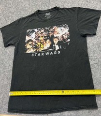StarWars Fifth Sun Tee Size M Mens Charcoal Gray Millennium Falcon Cockpit Print