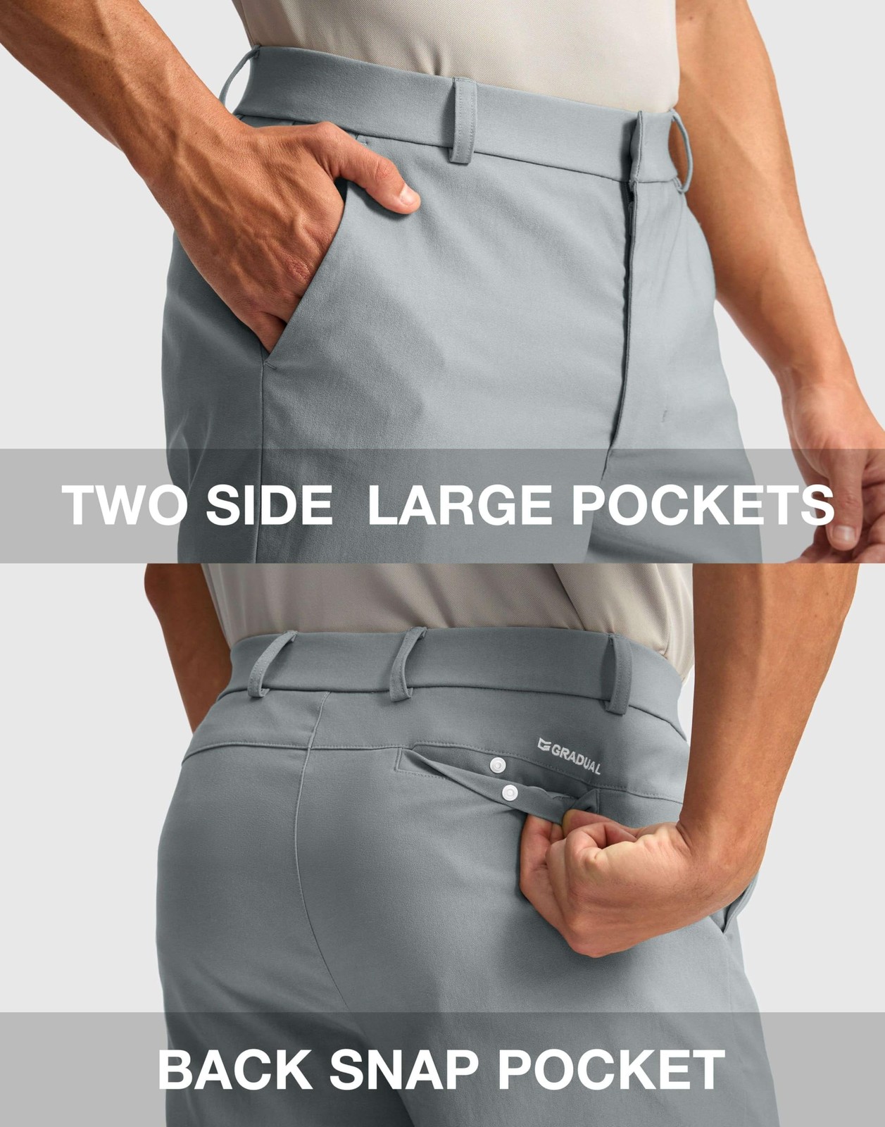 Men's Golf Dress Shorts 5"/ 7"/ 9" Stretch Casual Work Flat Front Shorts for ... gallery