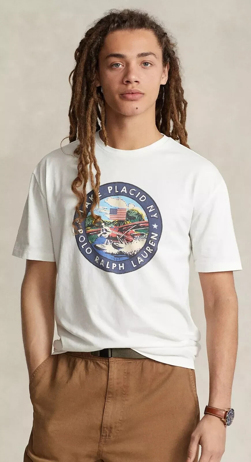 NEW Polo Ralph Lauren Lake Placid Seaplane Sportsman NY T Shirt LG / XL gallery