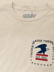 USPS United States Postal Service Mail Eagle Mens T Shirt Cream