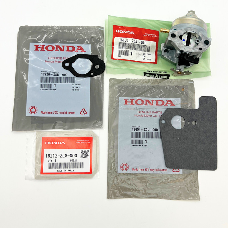 Genuine HONDA 16100-Z8B-861 Carburetor with Gaskets GCV160LA0 GCV160LA1 GCV190LA