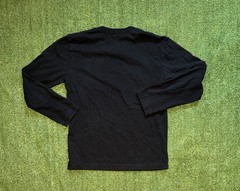 Play Comme Des Garcons Black Long Sleeve Tee Shirt Black Heart Size Medium M