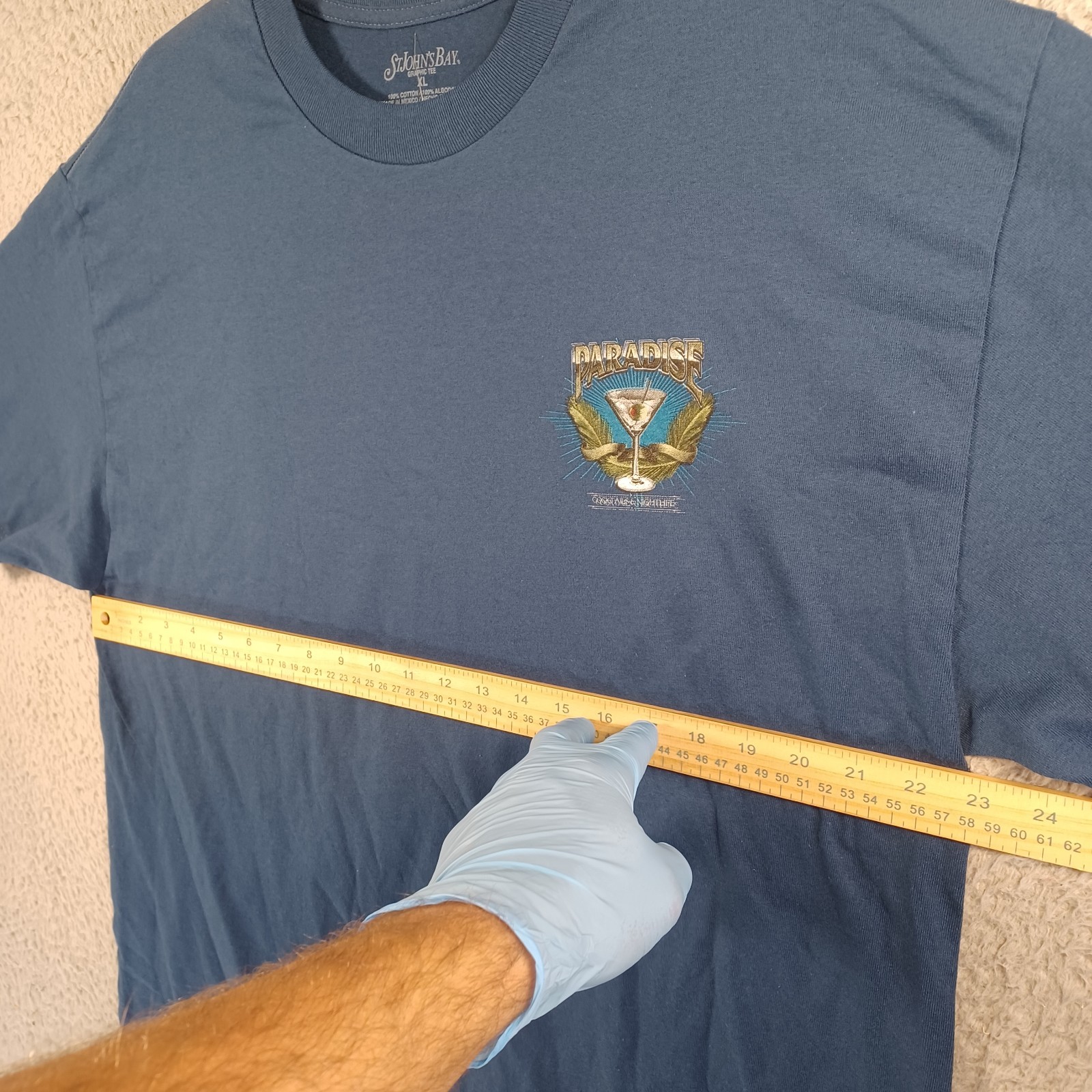 Paradise Cantina Lounge Cocktails & Nightlife Mens T-Shirt Size XL St. Johns Bay gallery