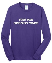 Ink Stitch Design Your Own Custom Cotton Long Sleeve Shirt