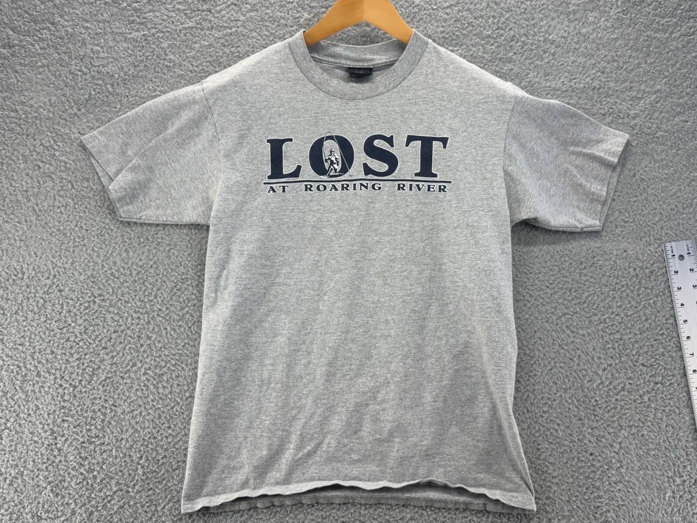 Vintage Prairie Mountain Lost At Roaring River Don’t Find Me T-Shirt Size Large