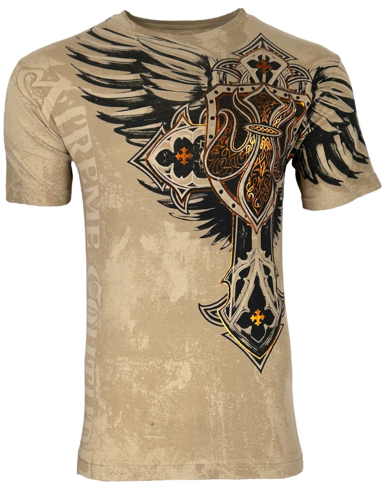 Xtreme Couture by Affliction Men's T-Shirt LOCKDOWN Biker Cross S-3XL gallery