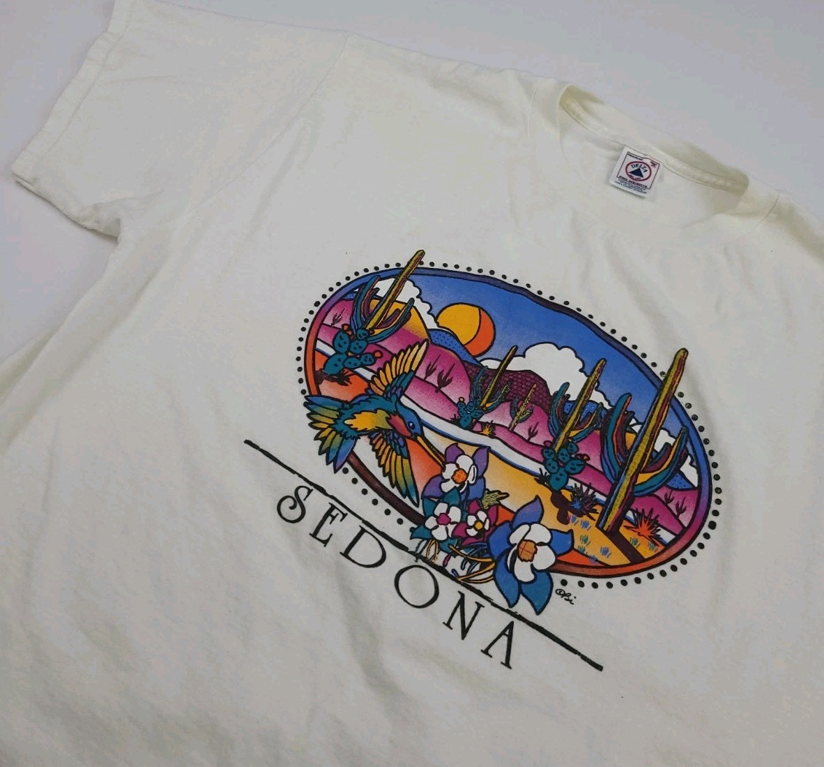 Vintage Sedona Arizona Multicolor Scenic Nature Outdoor Art Print AZ 90s USA XL gallery