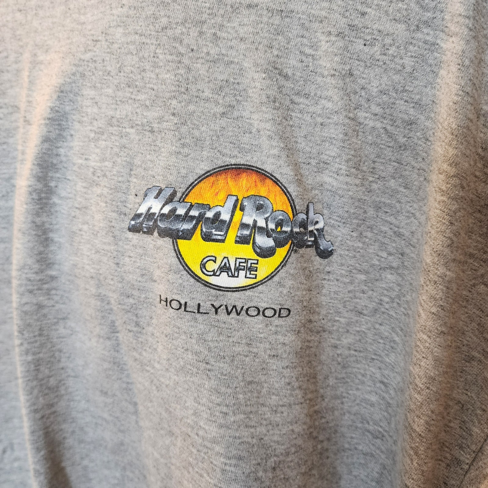 Hard Rock Cafe Hollywood T-Shirt XXL 2000 Evolution of Rock Gray Vintage Y2K gallery
