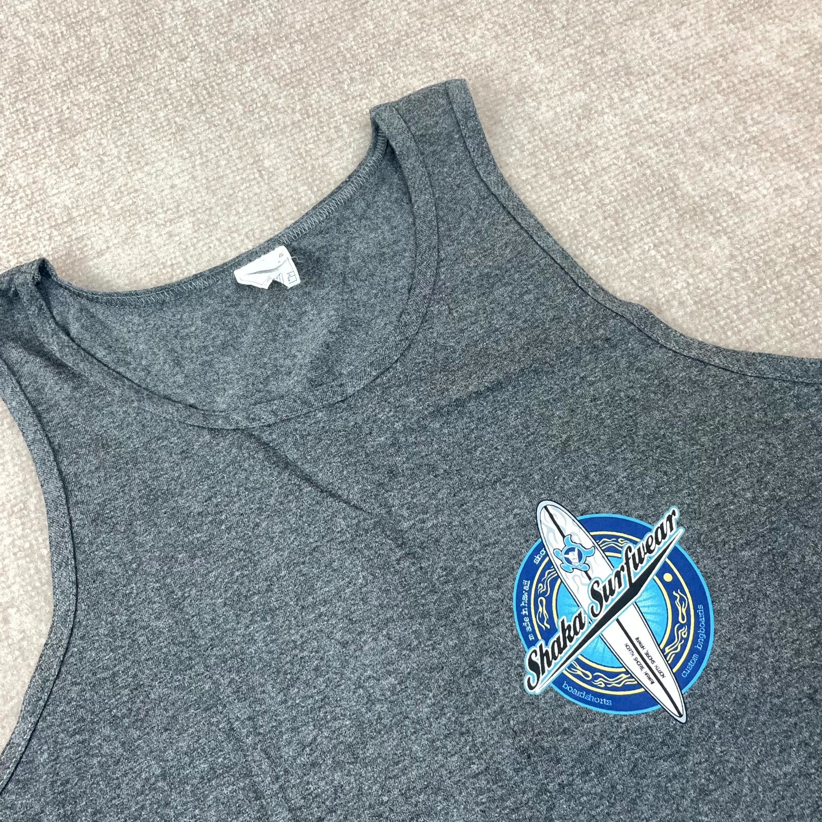 Shaka Surfwear Hawaii Alstyle Apparel & Activewear Tank Top Mens XL Gray Cotton gallery
