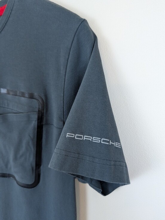 Porsche Design Urban Explorer Short Sleeve Zip Pocket Grey T-shirt gallery