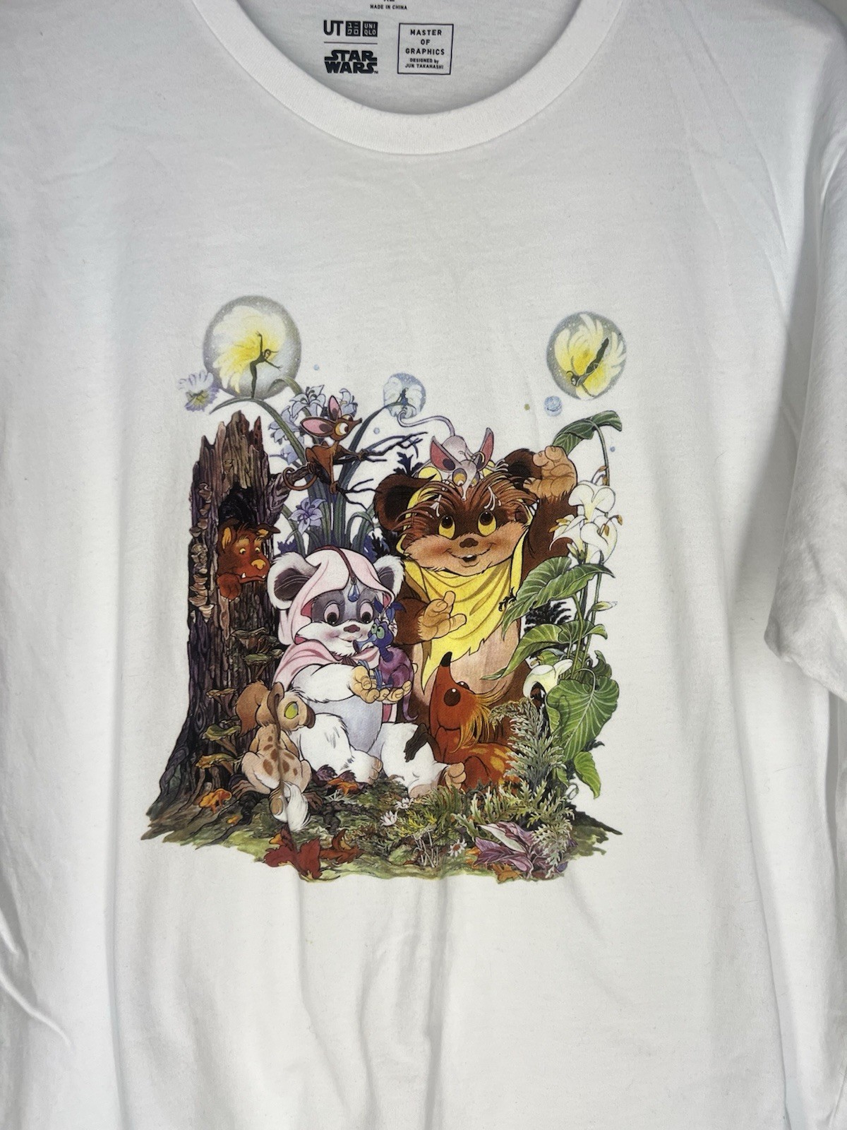 Uniqlo Star Wars Ewoks XL Vintage Graphic Tee – White Designer Streetwear gallery