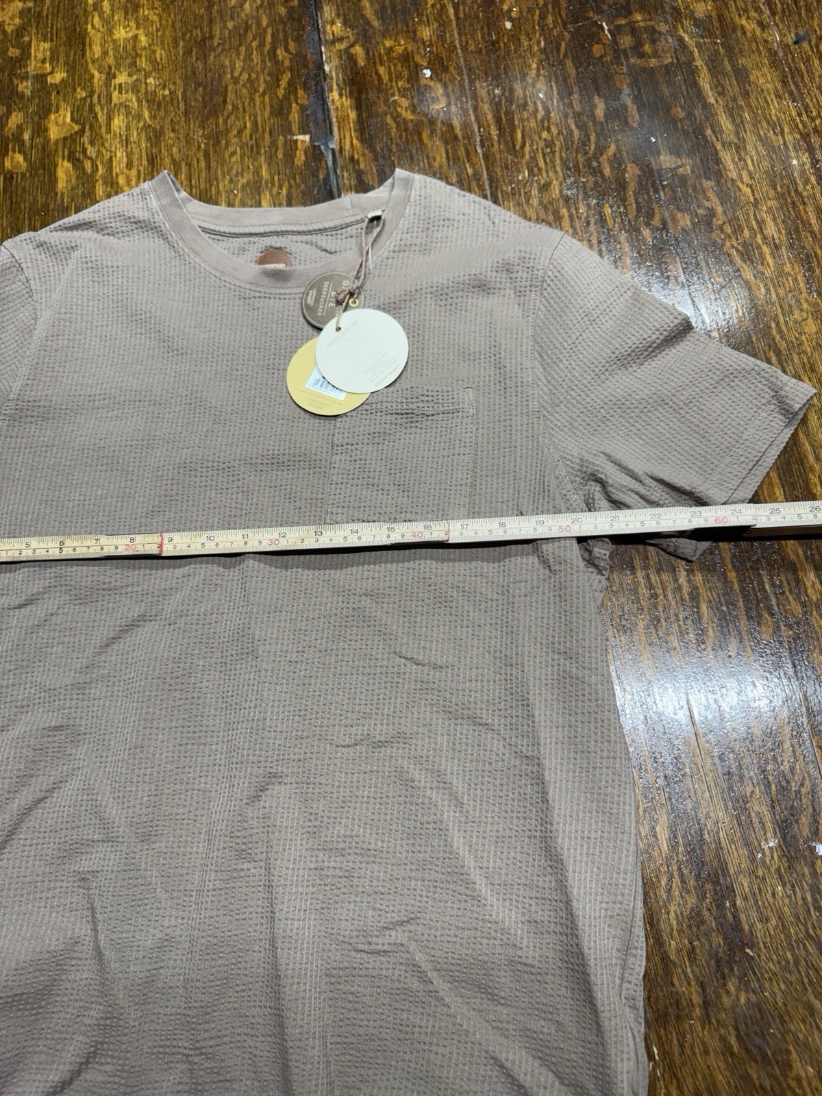 NWT Common People Mens Brown T-Shirt Crew Neck Short Sleeve Casual Medium gallery