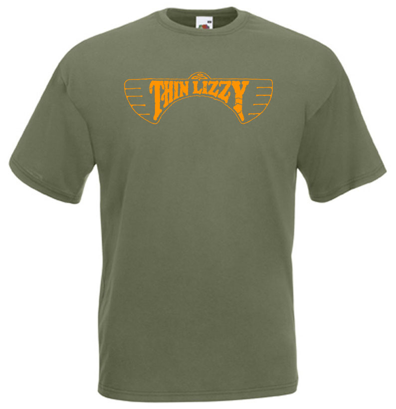 Thin Lizzy – poster 5 T-shirt hard rock green blue black olive all sizes S-5XL
