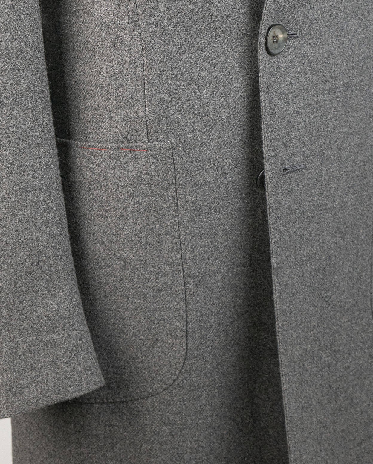 NEW ISAIA GRAY WOOL CASHMERE OVERCOAT US 46 - EU 56 US90 gallery