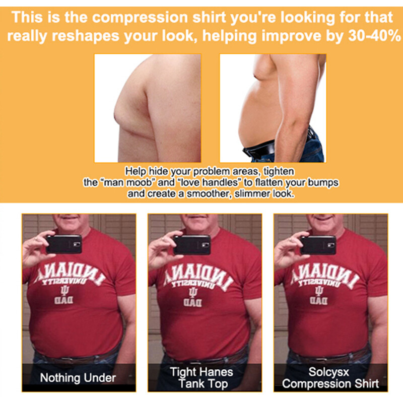 Men Gynecomastia Compression Shirts Tummy Control Body Shaper Tank Top Shapewear gallery
