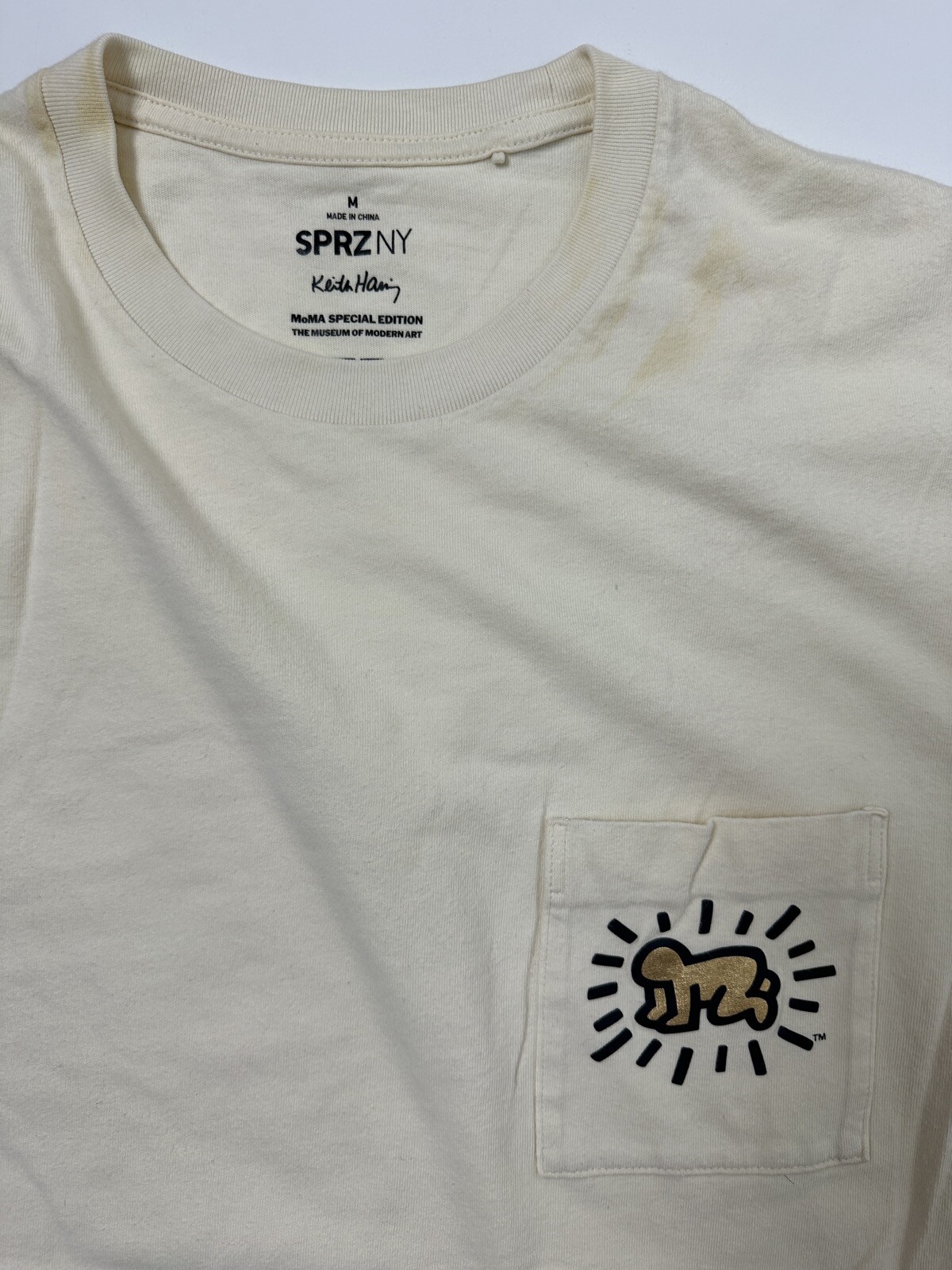 Keith Haring Uniqlo Shirt Medium Radiant Baby MoMa Museum of Fine Arts Edition