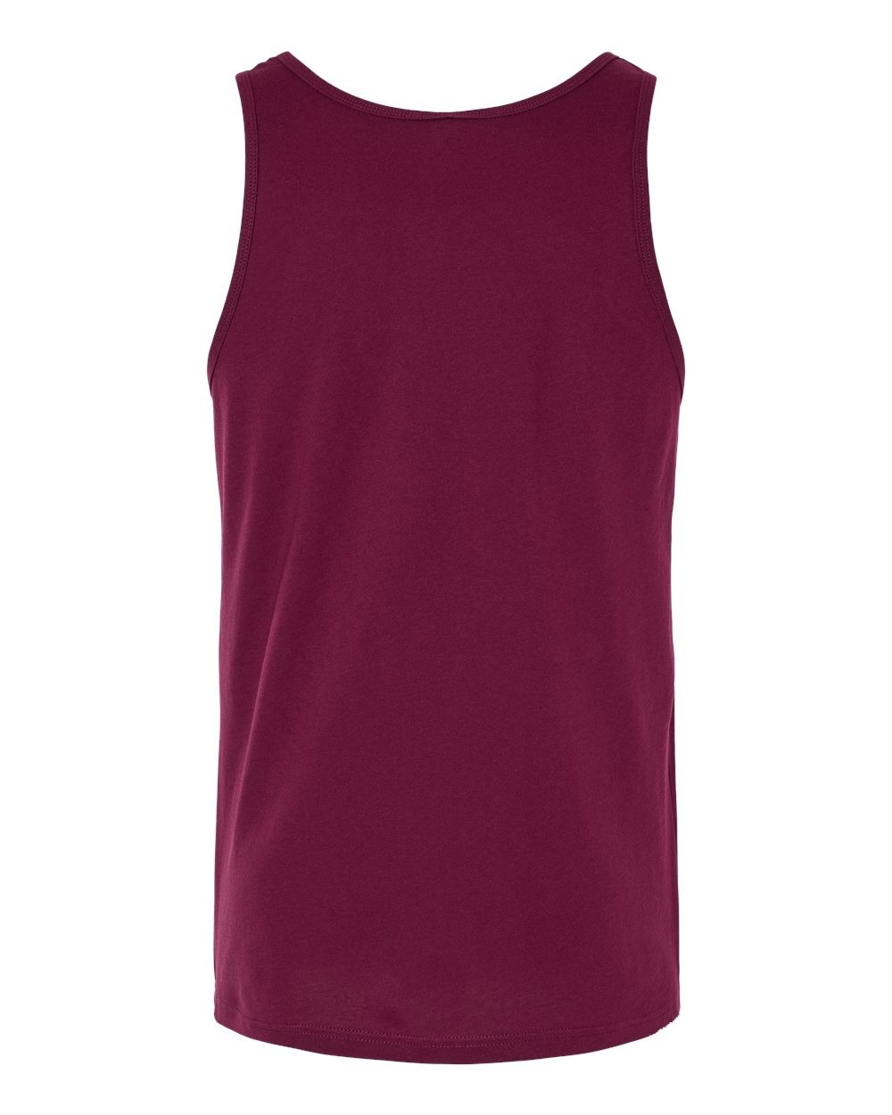 🔥 BELLA + CANVAS Jersey Tank Top Shirt Ring-spun Cotton 3480 Maroon 2XL gallery