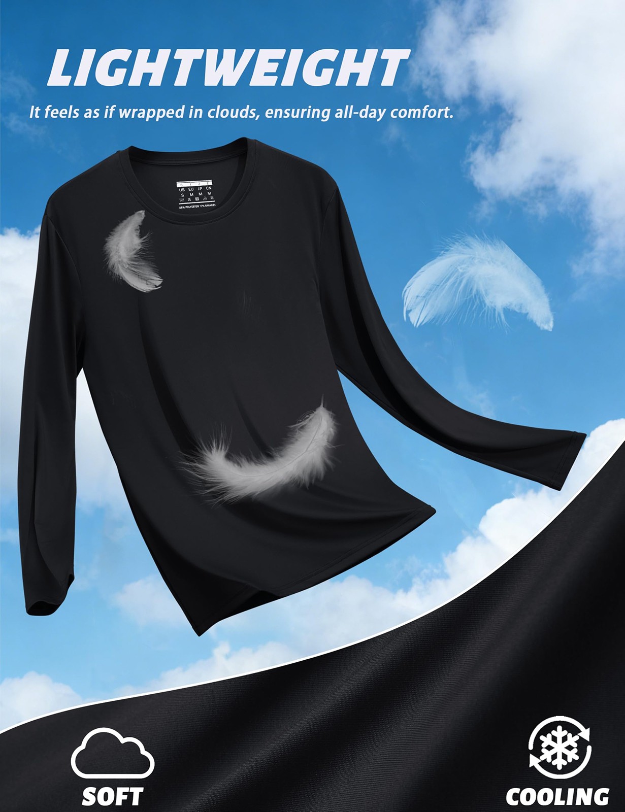 Men's Sun Protection T-Shirts UV SPF UPF 80+ Long Sleeve Rash Guard Fishing Tops gallery