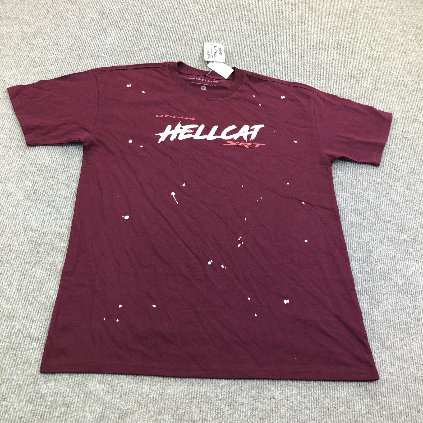 Dodge Hellcat SRT Shirt Mens Medium Red Graphic Tee T-Shirt Goodie Two Sleeves