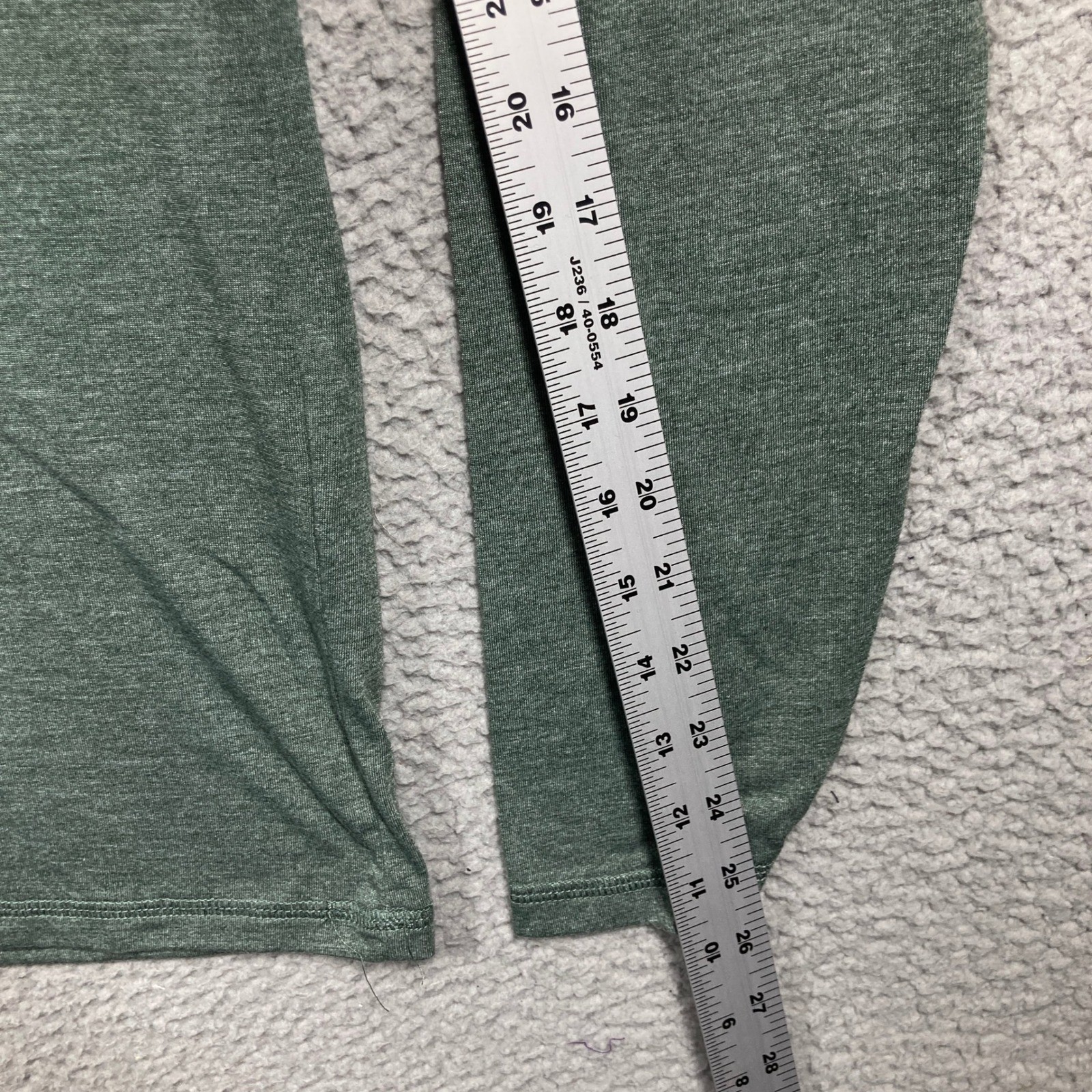Lucky Brand Henley Shirt Mens Medium Green Long Sleeve Tencel Blend Heathered gallery