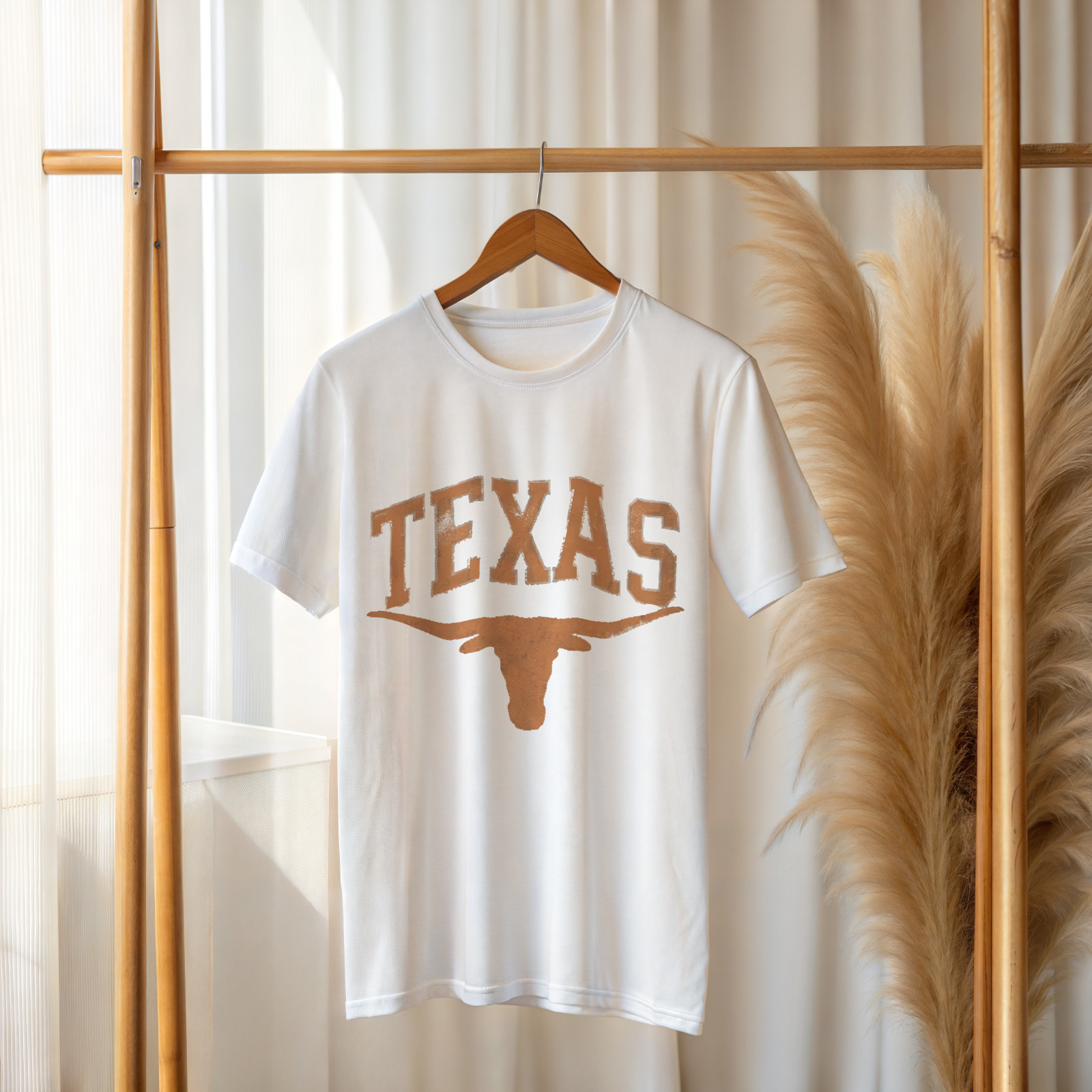Texas Longhorn T-Shirt – Vintage Distressed Western Cowboy Tee A204 gallery