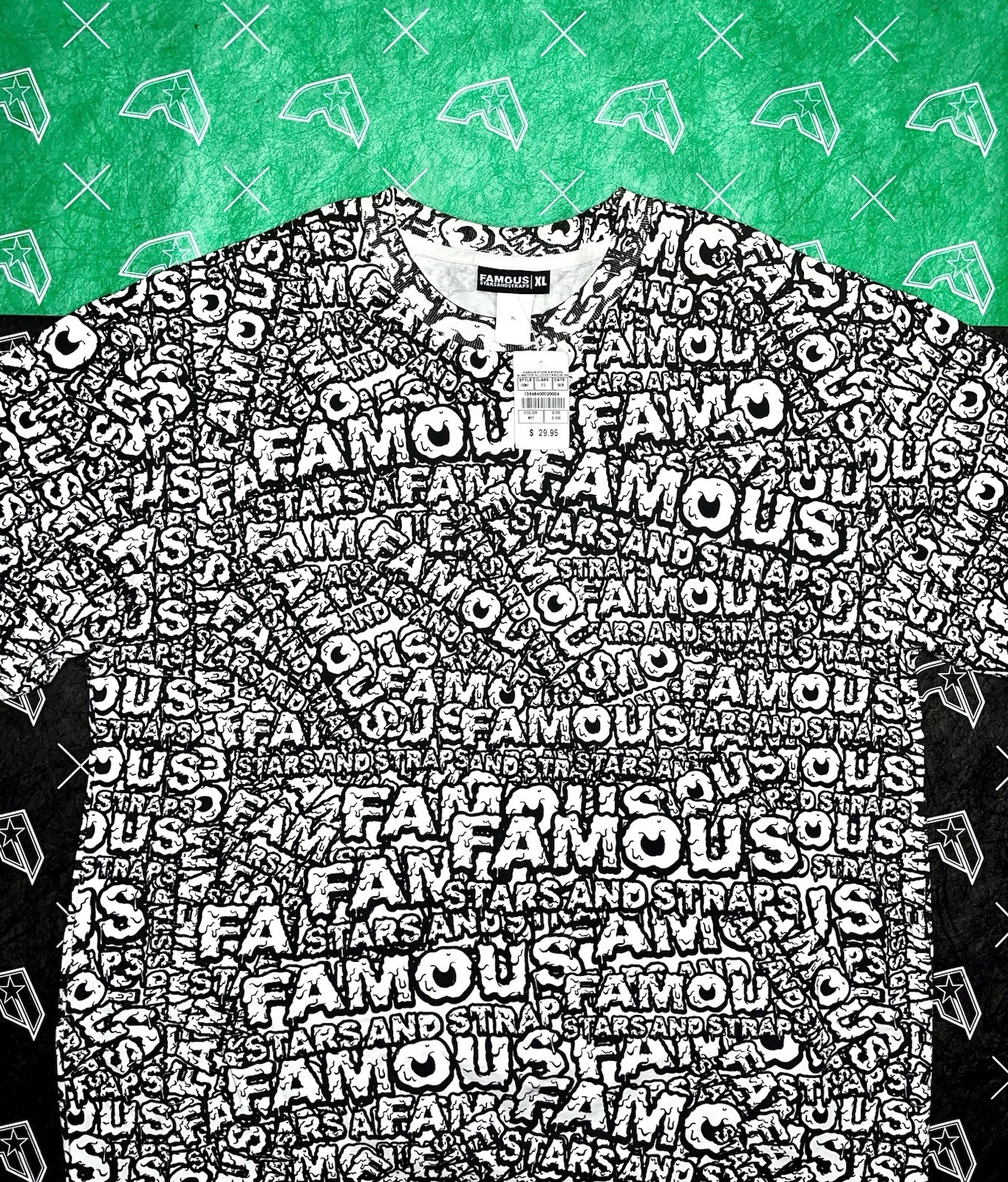 Famous Stars And Straps Vintage Slime Shirt NWT XL Travis Barker Blink 182 Y2K gallery