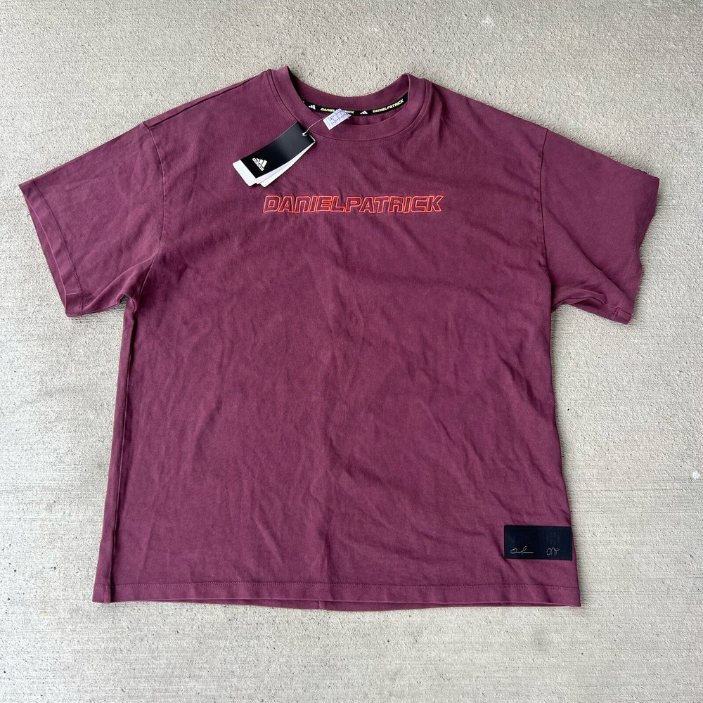 NWT Daniel Patrick x Adidas James Harden T-Shirt Men’s XL Maroon FR5636