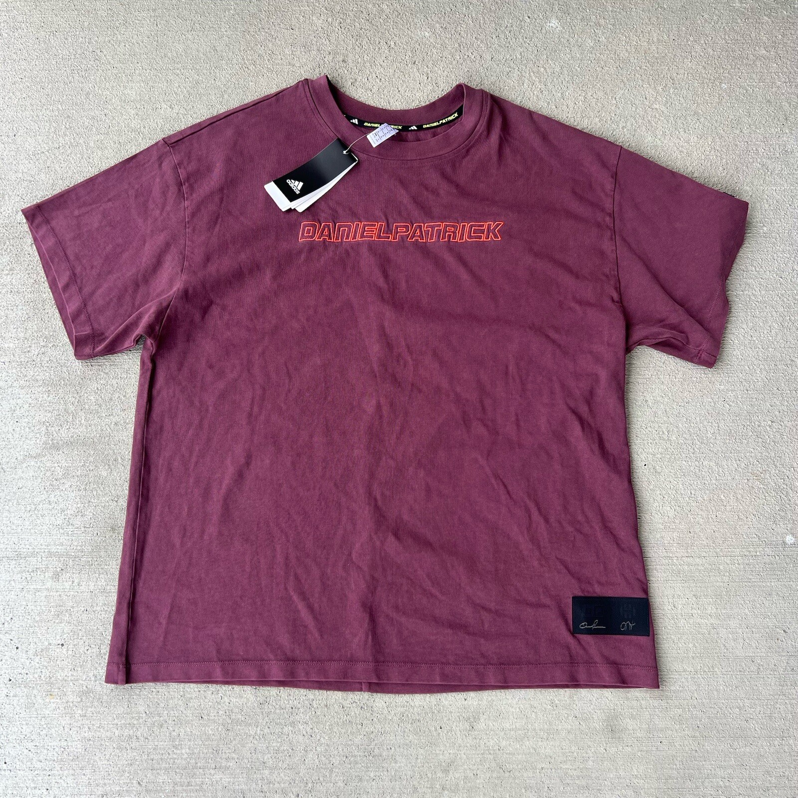 NWT Daniel Patrick x Adidas James Harden T-Shirt Men’s XL Maroon FR5636