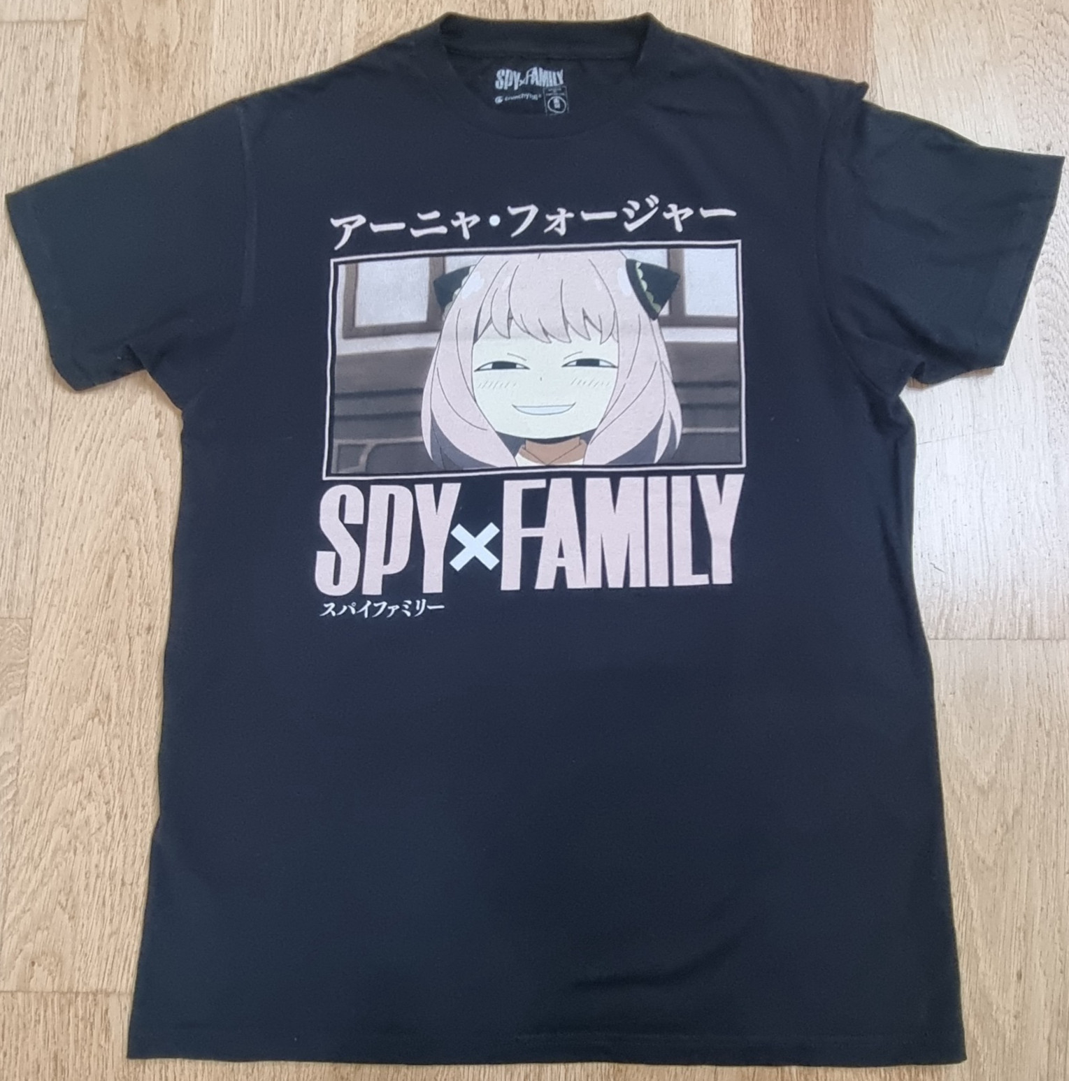 Spy x Family T-Shirt | M Black | Anya Forger Crunchyroll Official Anime Manga