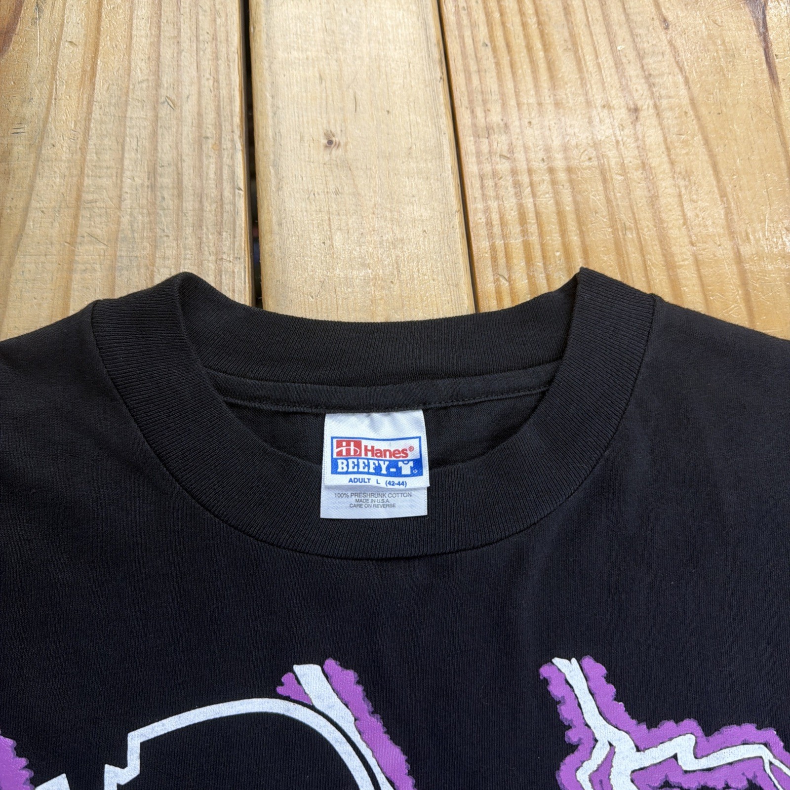 Vintage 90’s No Fear Lightning Graphic Black T-Shirt Men’s Large Single Stitch gallery