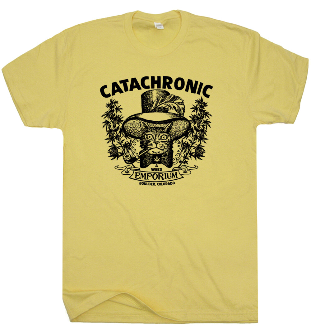 Cool Marijuana T Shirt Colorado Funny Stoner Cat Smoking Weed Cafe Tee Pot 420 gallery