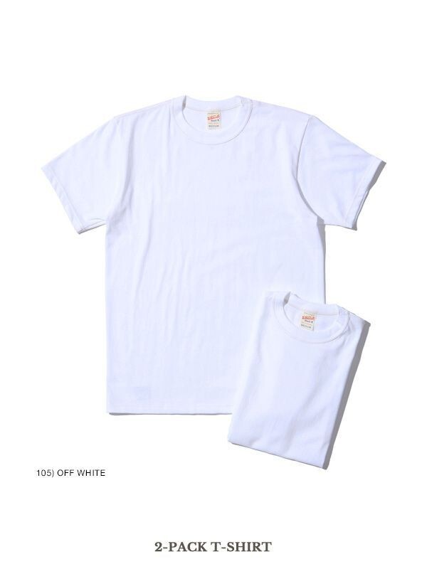 Whitesville WV73544 2-PACK T-SHIRT OFF-WHITE Size L Men's unused Made in Japan gallery