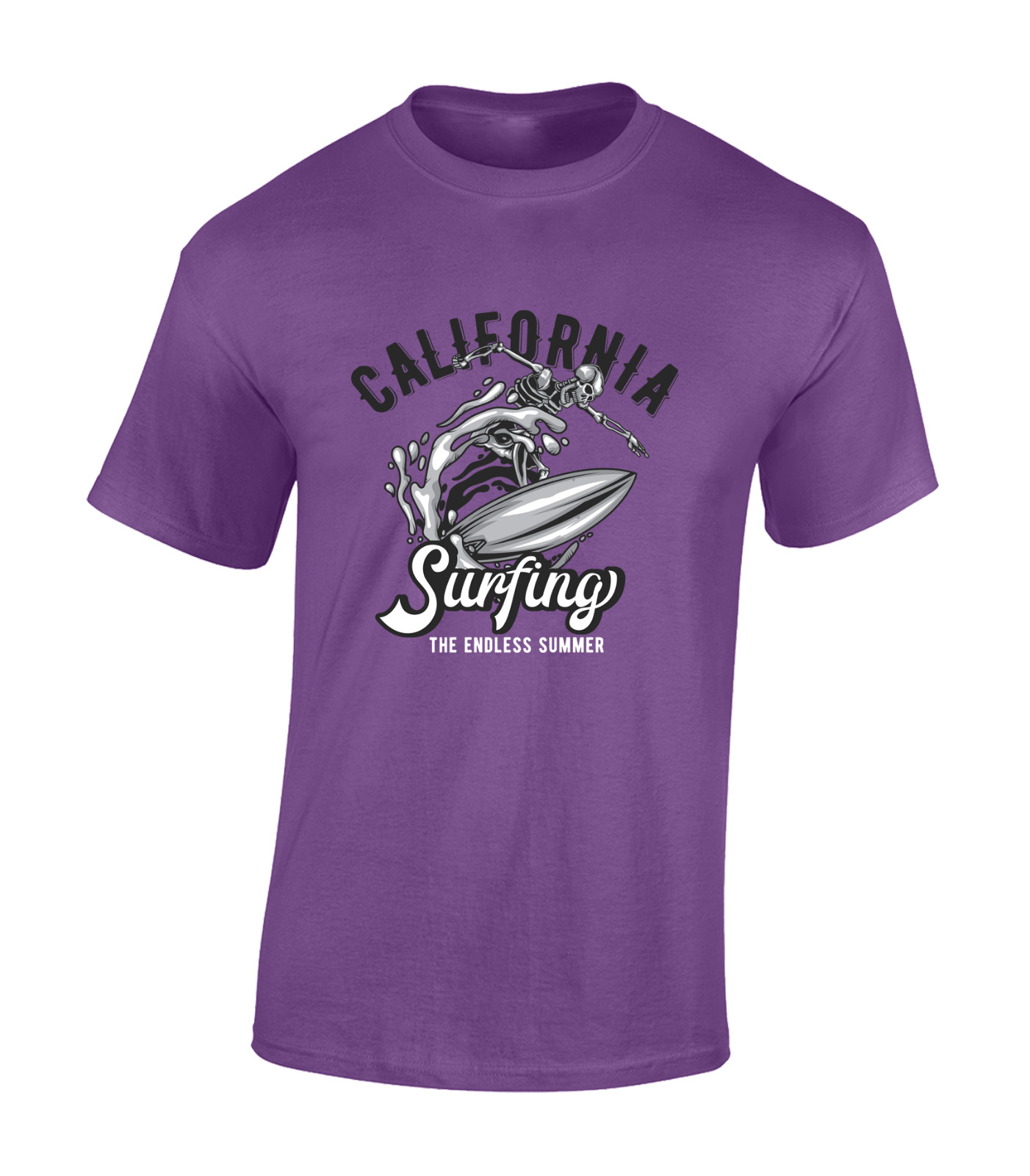 CALIFORNIA SURFING MENS T SHIRT SURFER SURFBOARD SUMMER HOLIDAY CLOTHING TOP gallery