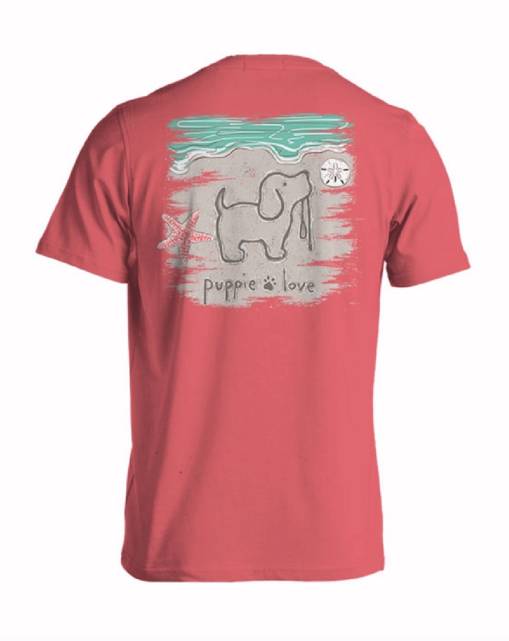 Puppie Love Dog Sand Pup Short Sleeve T-Shirt NEW Fast Free Ship gallery