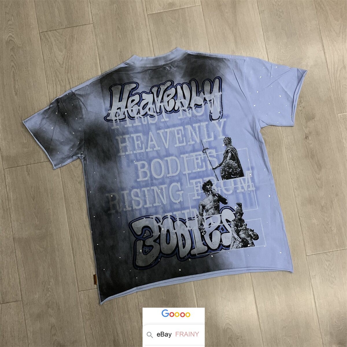 HIGH STREET RHINESTONE VINTAGE T SHIRT MEN WOMEN HIPSTER SHORT SLEEVE SUMMER TOP gallery