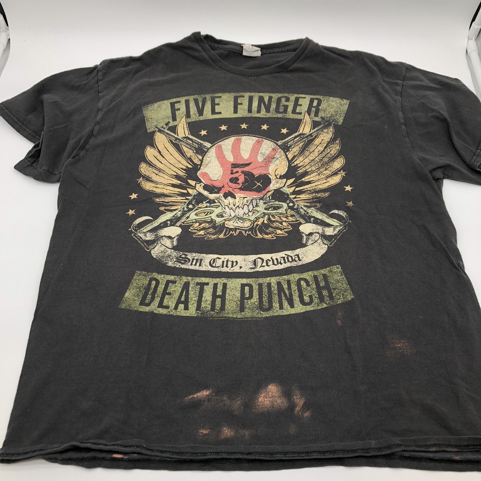 Five Finger Death Punch t-shirt Heavy Metal Band Music Nevada Skull Delta Tag gallery