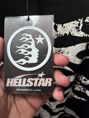 Hellstar Path to Paradise Black Graphic Logo Crew Neck Long Sleeve Tee Men L