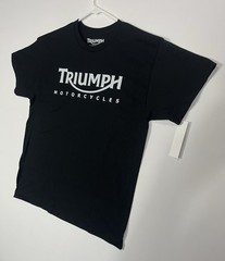 Triumph Motorcycles Classic Logo Biker Tee (Brand New Condition) Black T-Shirt