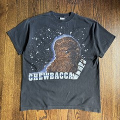 Vtg 90s Star Wars Chewbacca Big Face Shirt XL Chewie Space Movie