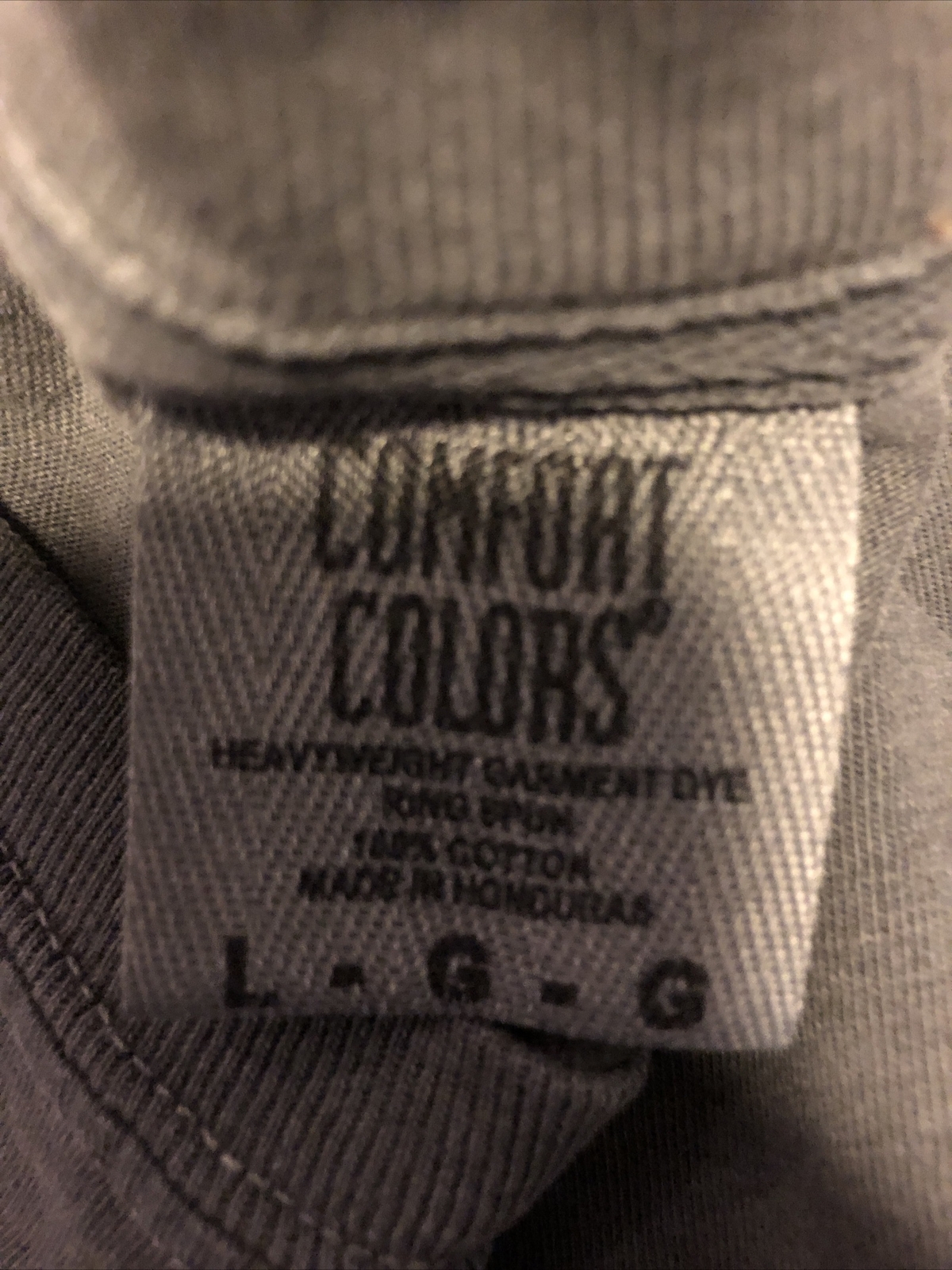Comfort Colors Men's Short Sleeves Dyed Gray T-Shirt Size L gallery