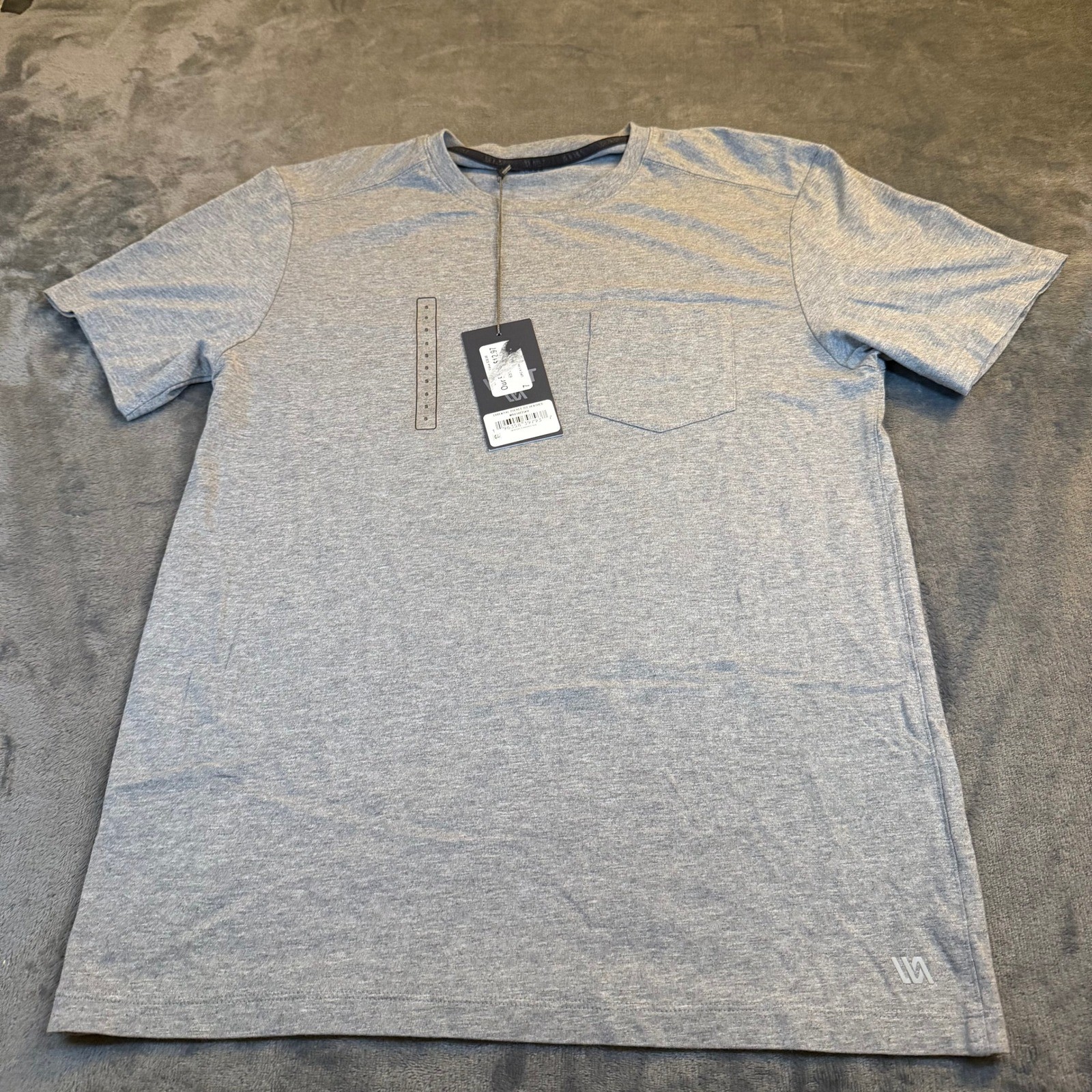 VRST Essential Pocket Tee Heather Gray Short Sleeve Crew Neck Men’s Small NWT