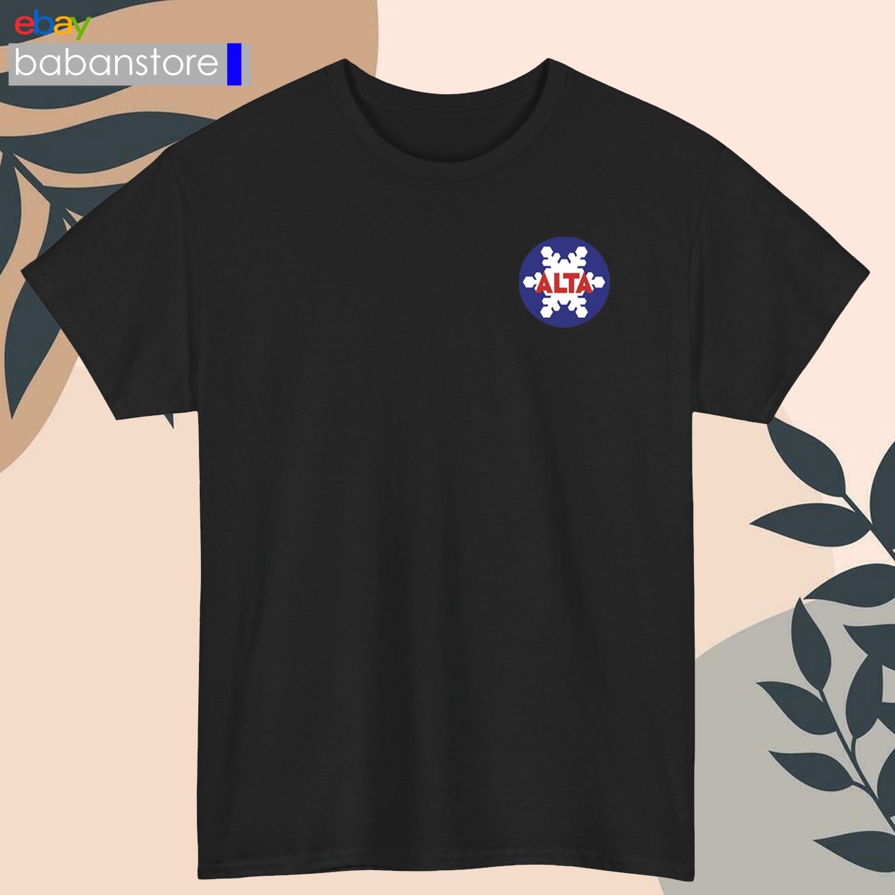 Alta Ski Resort Small Logo Black/White/Grey/Navy/Red/Light Blue T-Shirt S-5XL gallery