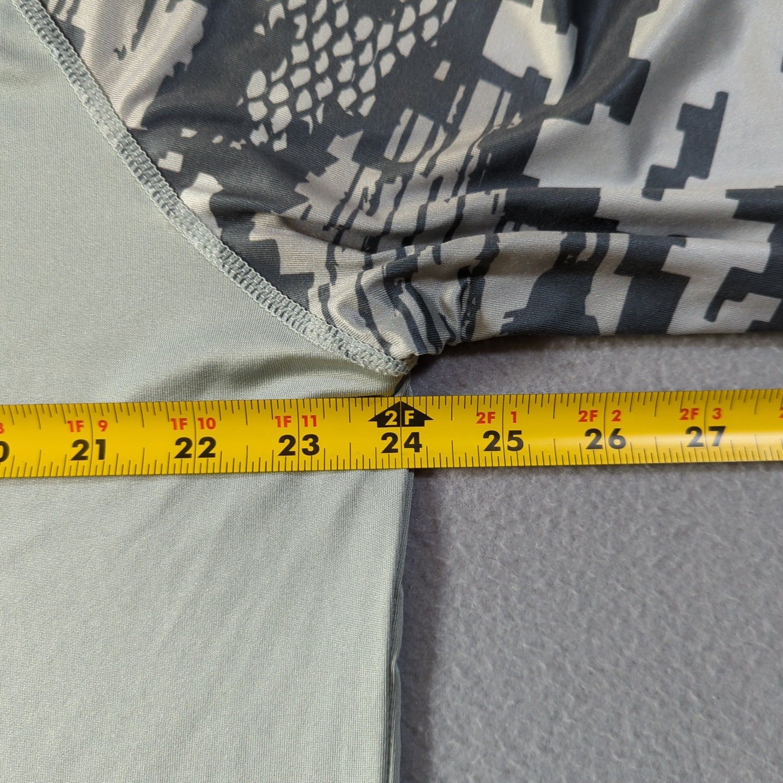 AFTCO Tactical Performance Shirt Mens XL Gray Digital Camo AFTECH Fishing Wear gallery