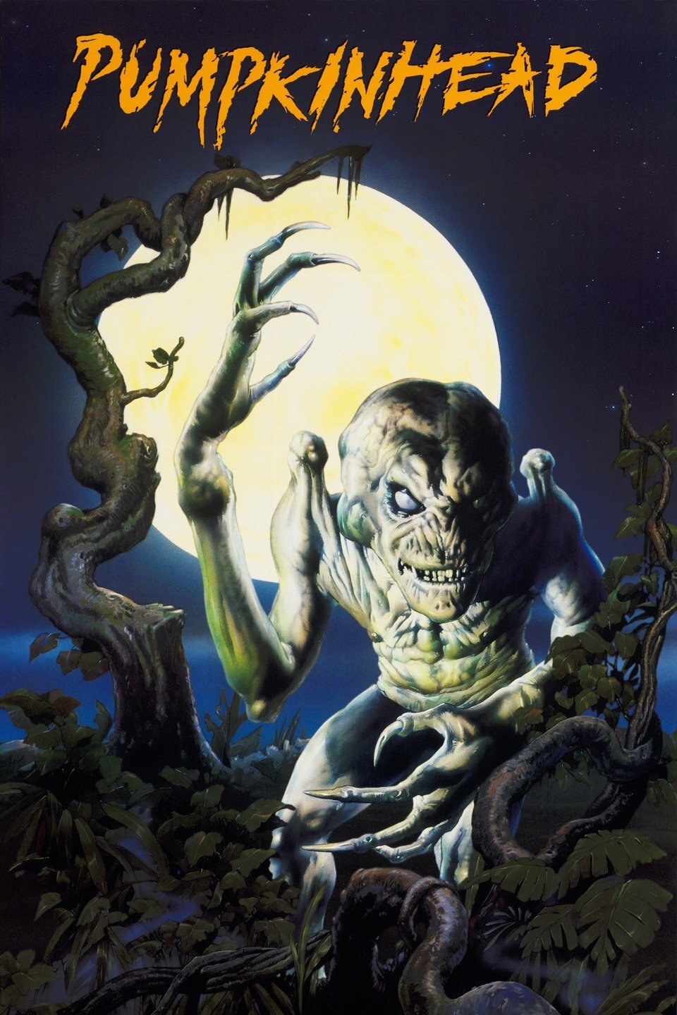 Pumpkinhead Horror Movie Monster Orange Japanese Movie Poster Men's T Shirt gallery