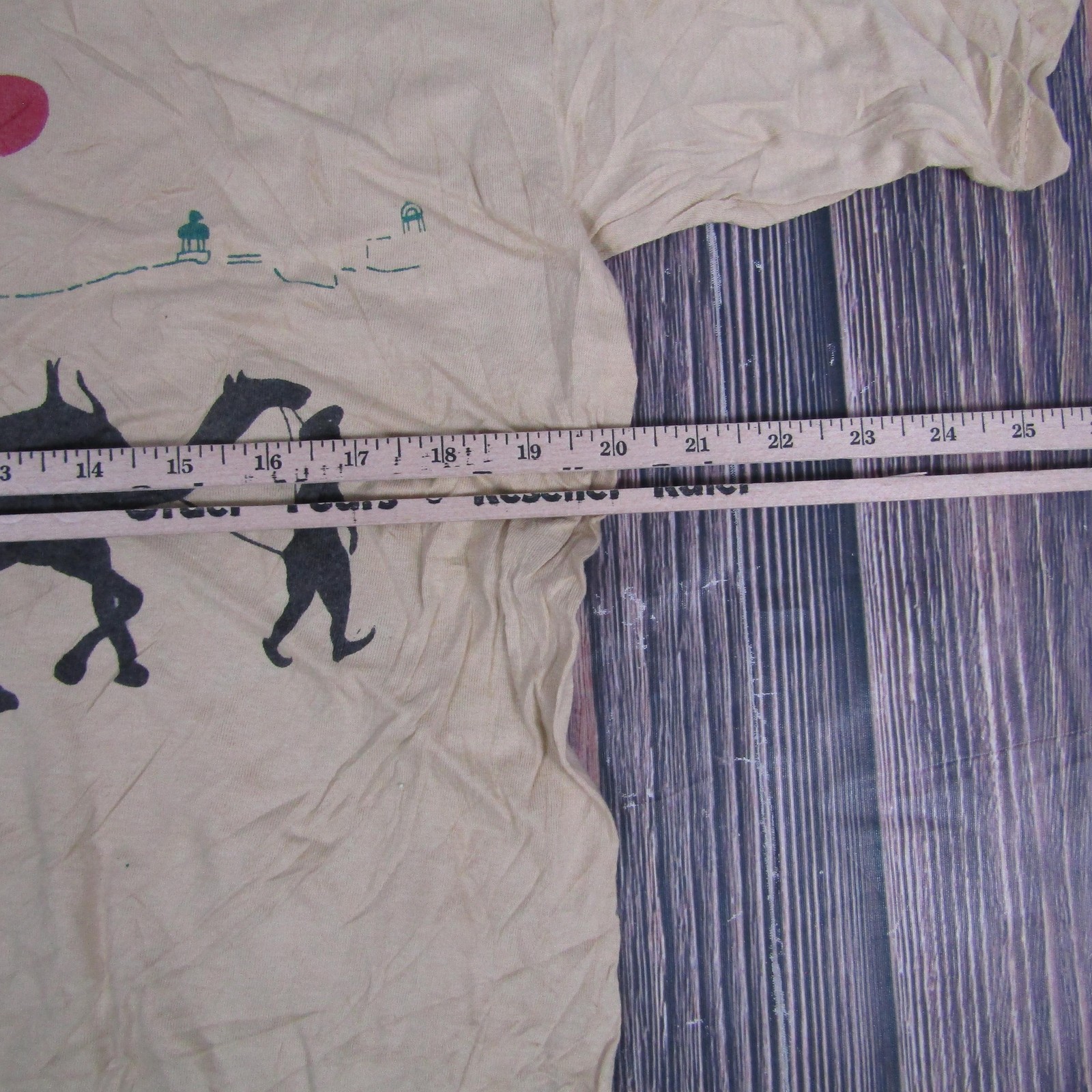 Vintage India Rajasthan Shirt Mens 2XL Tan Camel Desert Graphic Tourist Tee 90s gallery