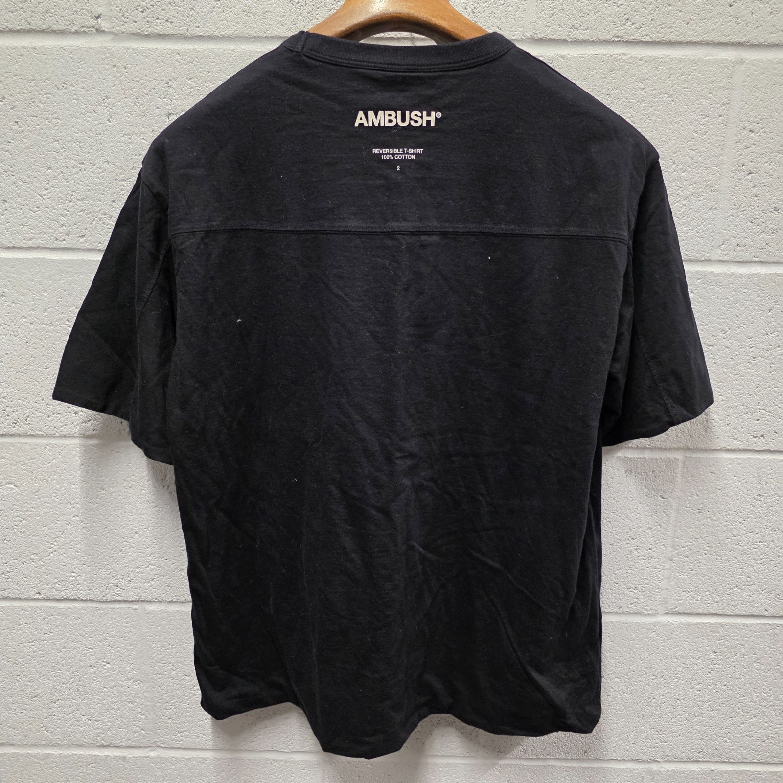Ambush Mint Black Reversible Short Sleeve Cotton T-Shirt Mens 23x28 L 2 gallery