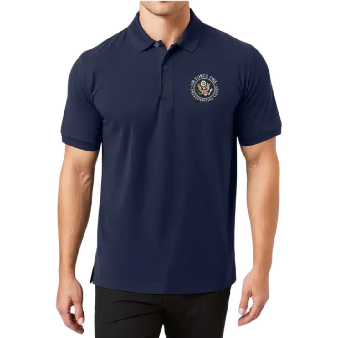 Air Force One VVIP Presidential Guest Polo Shirt Navy Blue gallery