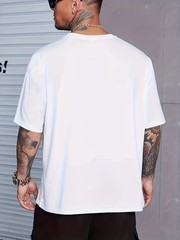 Men Casual Short Sleeve Tee 1 Pcs 100% Heavy Cotton